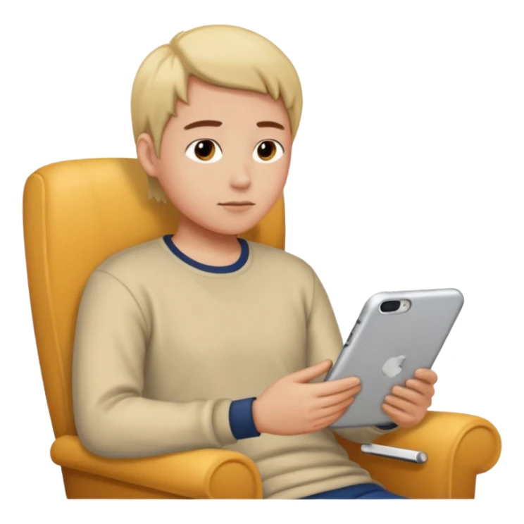 person watching a movie in their living room sticker