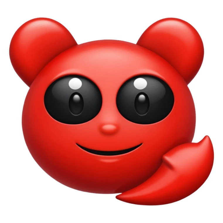 Heard red and black  sticker