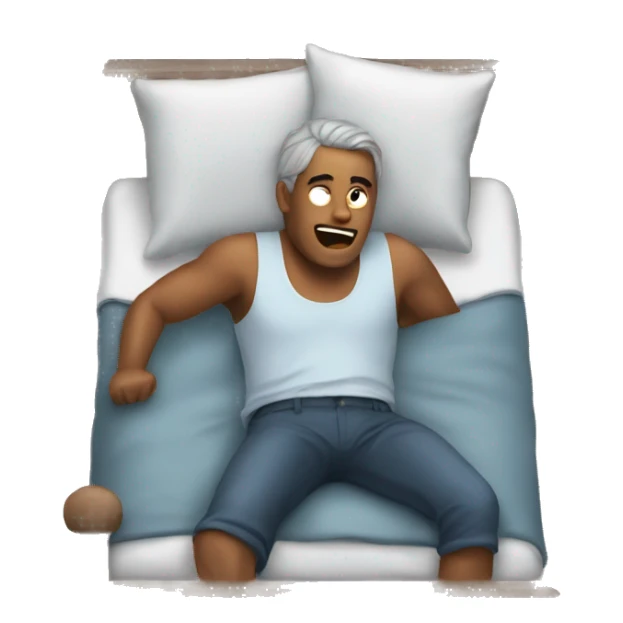 The man who curses waking up early in the morning sticker