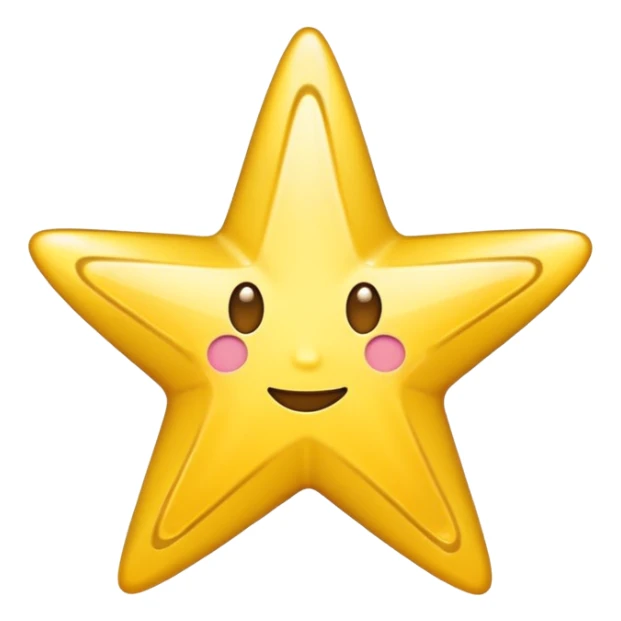 Make me an star emoji with a swirl in it with no face sticker