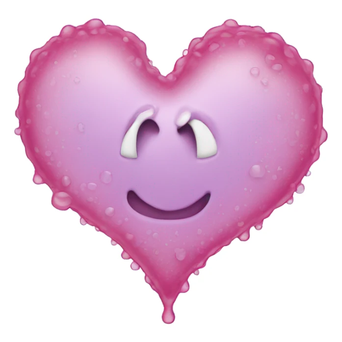 Heart made out of water  sticker