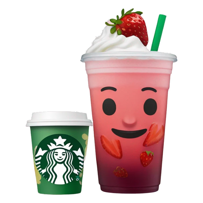 starbucks strawberry açai refresher with lemonade and no berries  sticker
