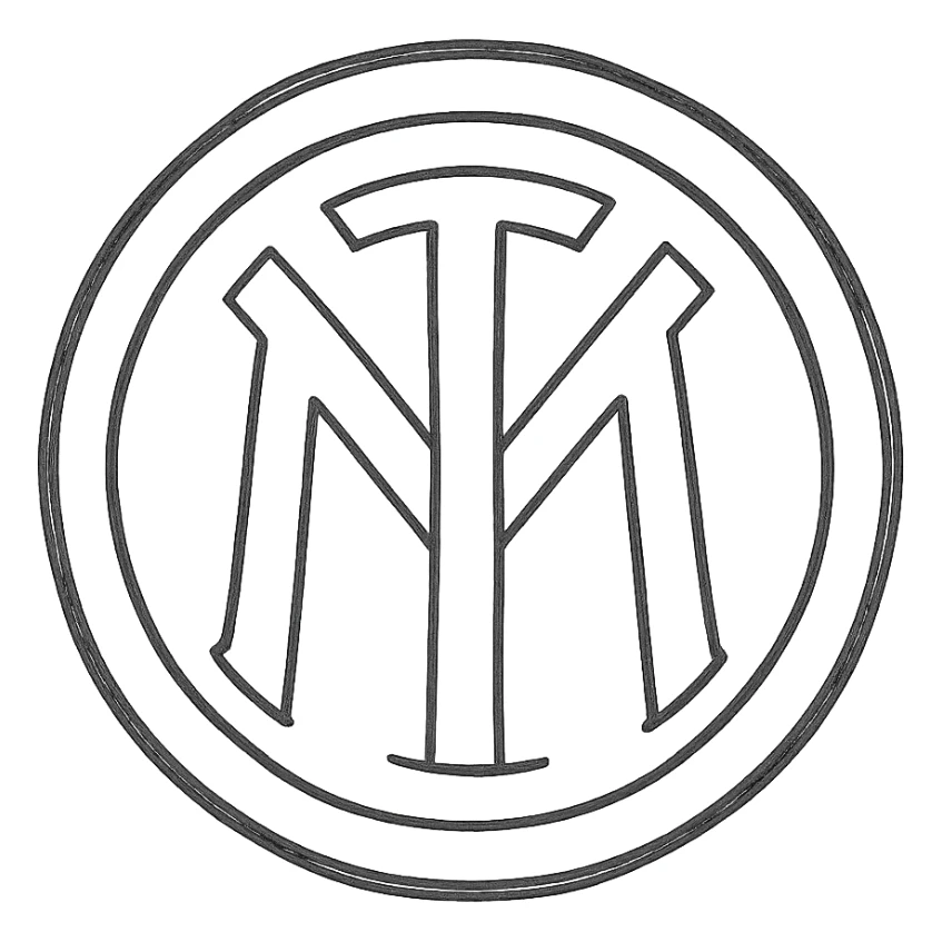 Inter Milan football club logo sticker