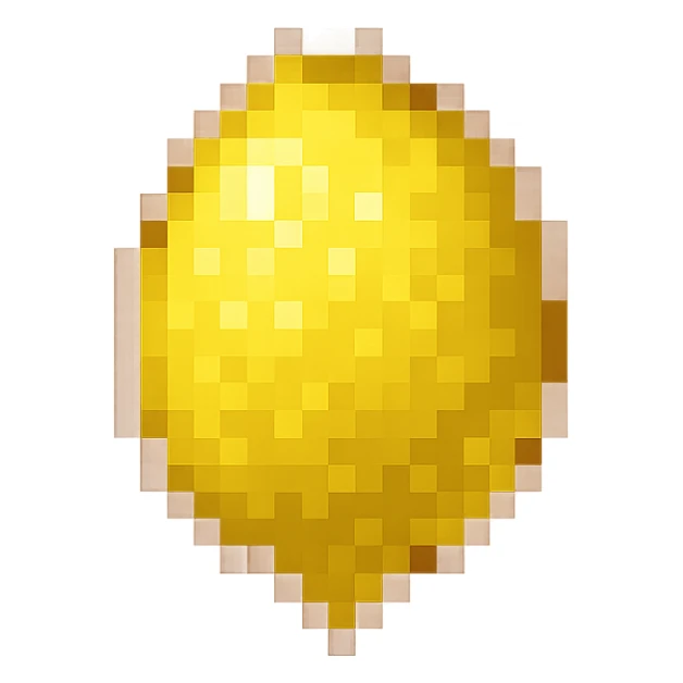 A single, inanimate lemon with a leaf, no facial features, in a transparent background, keep the style consistent with the original image. sticker