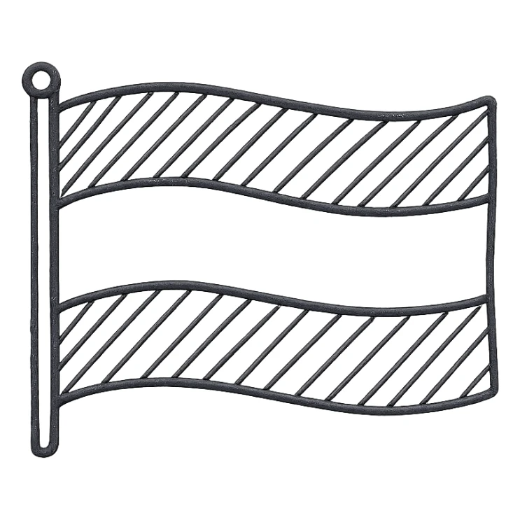 Germany FRG country flag hand drawn outlined icon sticker