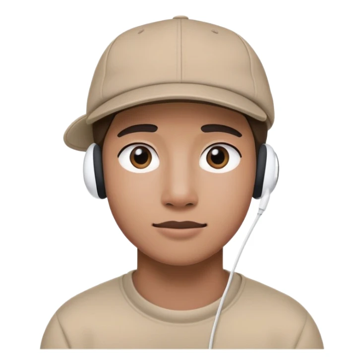 Una persona con gorra para atrás y airpod sticker