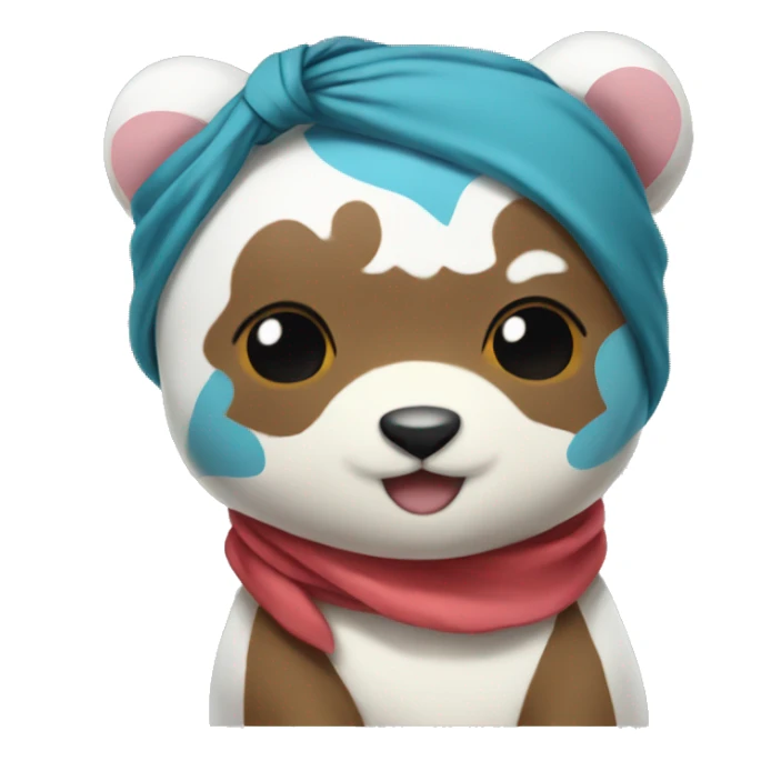oshawott combined with a heart and a bandana sticker