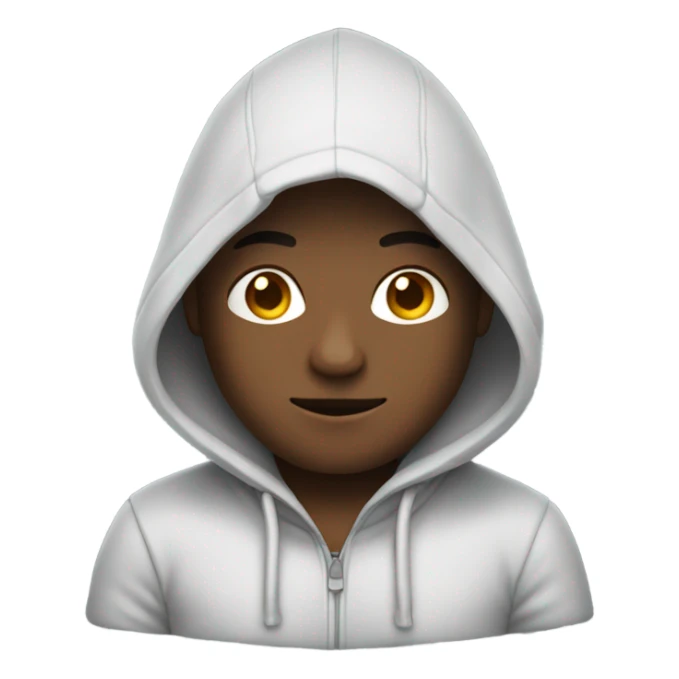 Hoodie wearing a guy sticker