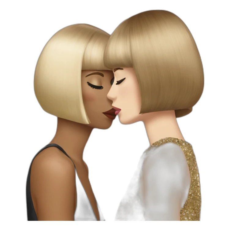 anna wintour kiss naomi sticker