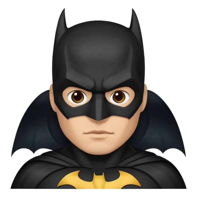 Batman a light tone man with a dark batman suit  sticker