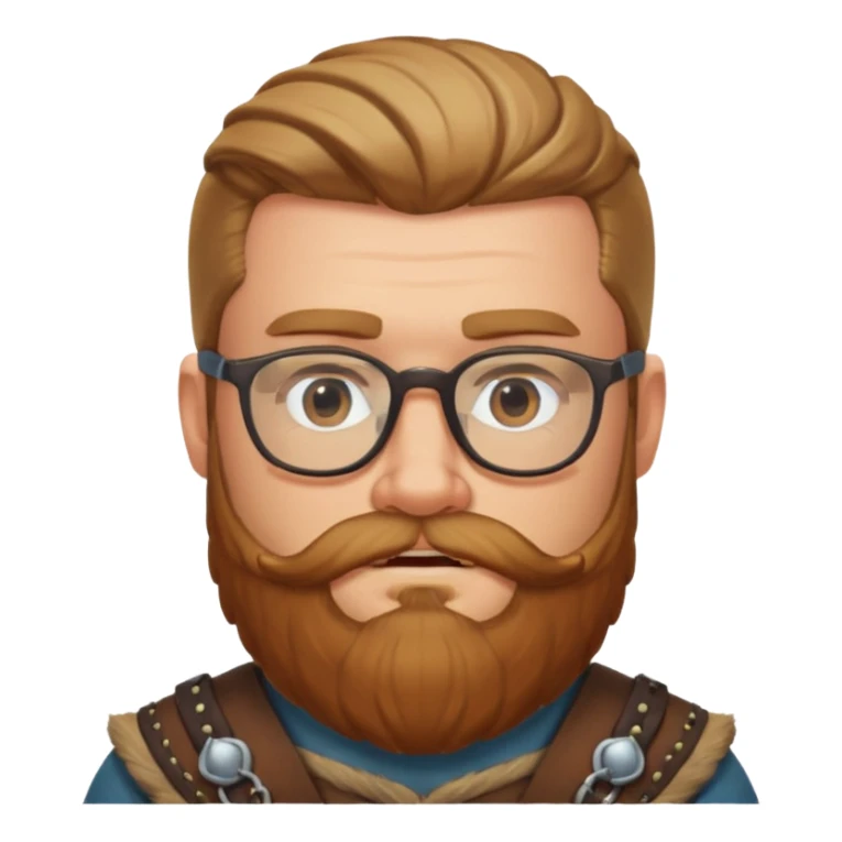 Viking guys, beard, glasses
 sticker
