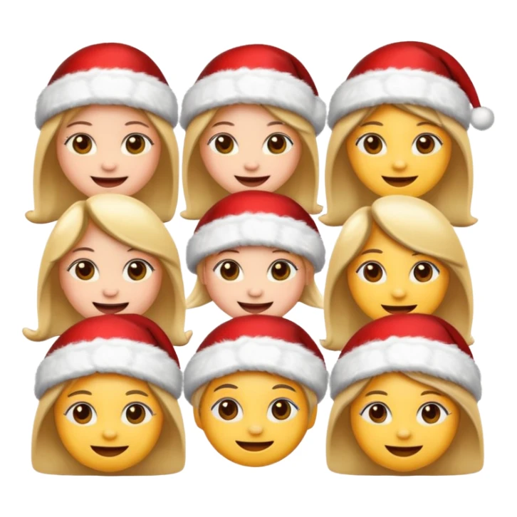 Create christmas emojis so that they will be cute and cool for gen z girls sticker