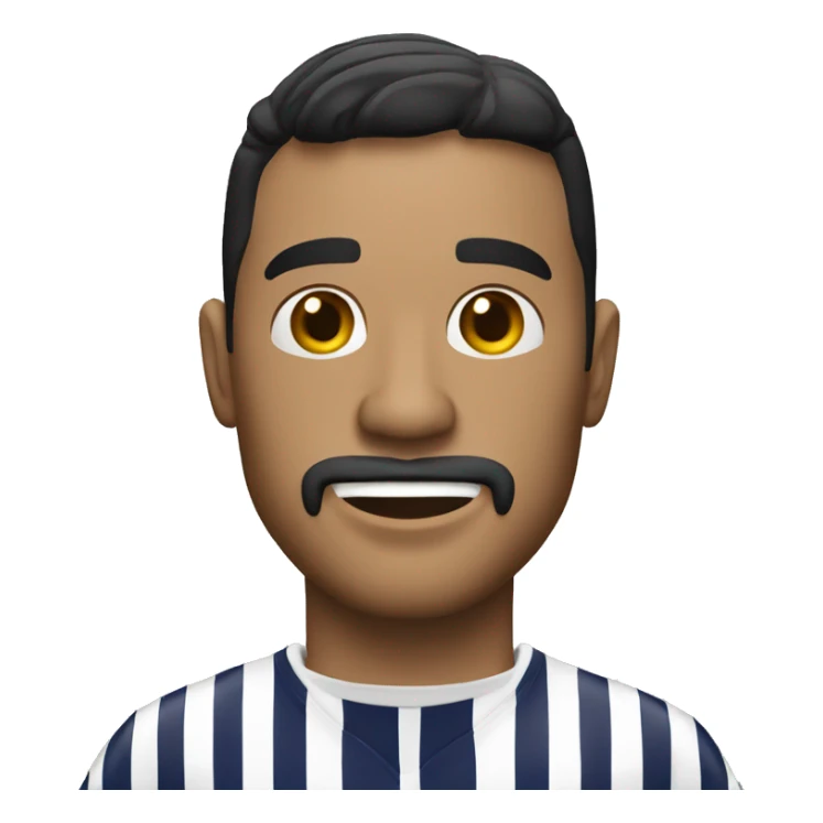 Hombre moreno con camisa de Barcelona sporting club  sticker