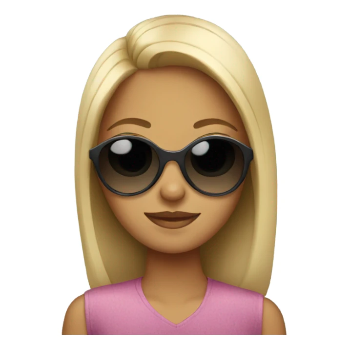 girl with sunglasses sticker