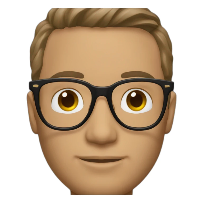 Guy with Cartier glasses sticker