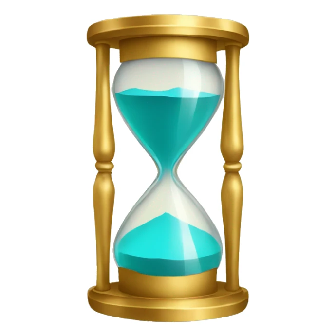 Gilded hourglass reflection of bars cage sticker