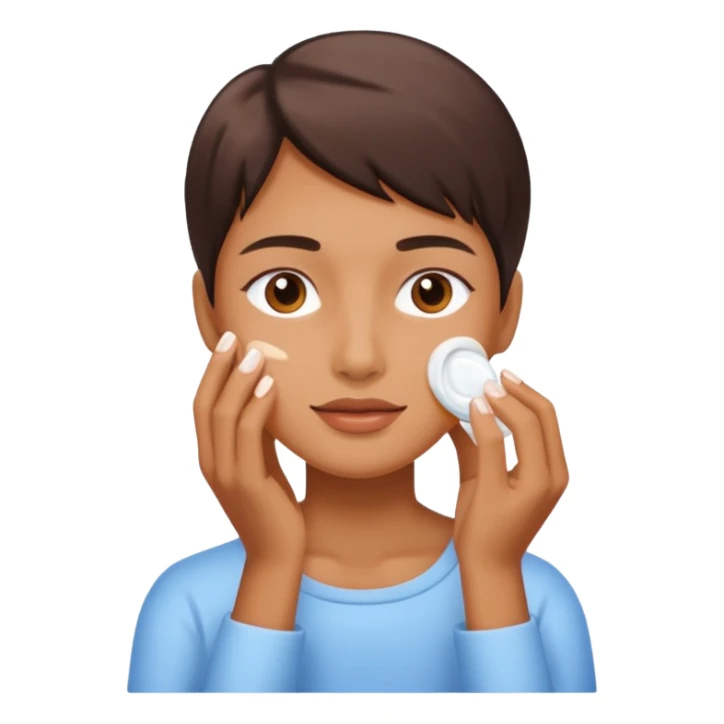Crie emoji sobre skincare sticker