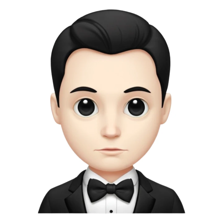 Bogeyman in a tuxedo  sticker