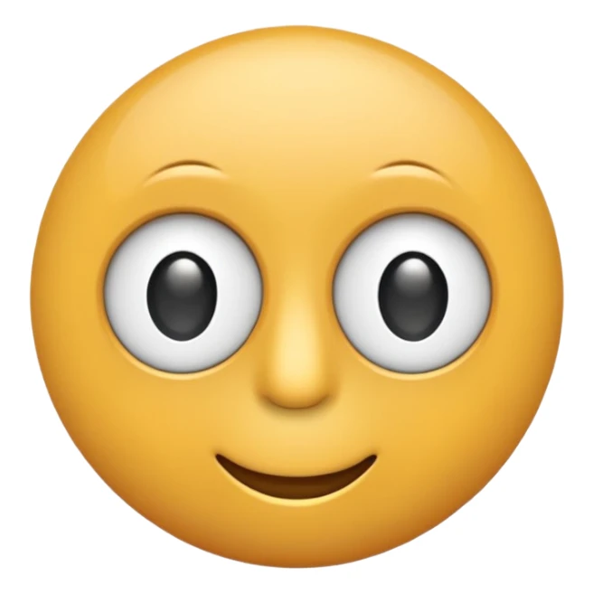 Front view monocle emoji, fully visible and centered.
Apple iOS emoji–style with smooth, rounded, slightly inflated shapes.
Soft 3D emoji look with gentle depth and polished finish.
Lens is solid white, flat, no transparency or gradient.
Clean isolated object, no background, PNG cut-out style. sticker