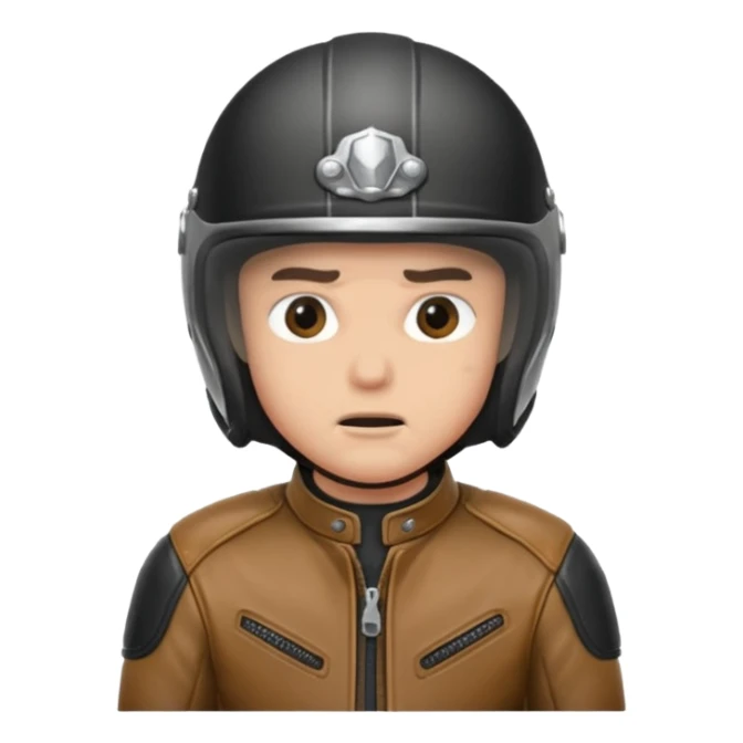 a motorcyclist lying on the ground who has just fallen sticker