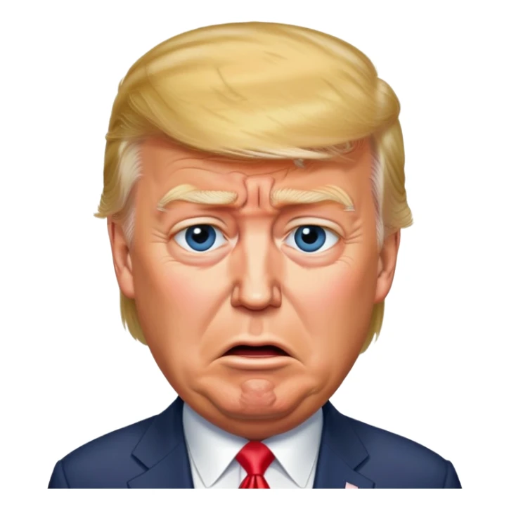 Donald Trump standing on Joe Biden whilst crying  sticker