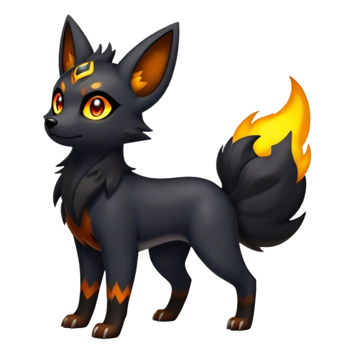 Umbreon-Houndour-Zorua-hybrid-fusion full body sticker