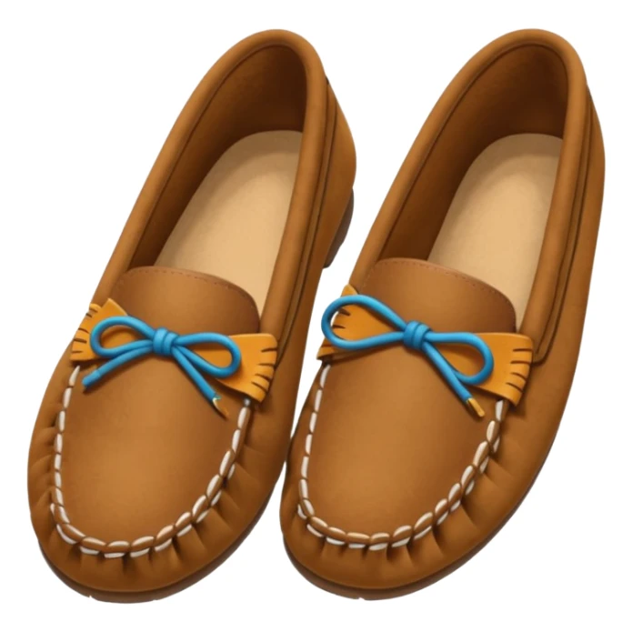 Women’s moccasins on a foot sticker