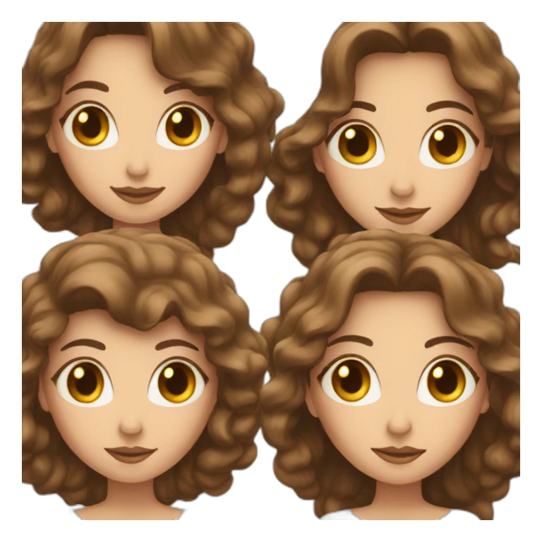 Two women with brown hair marry each other sticker