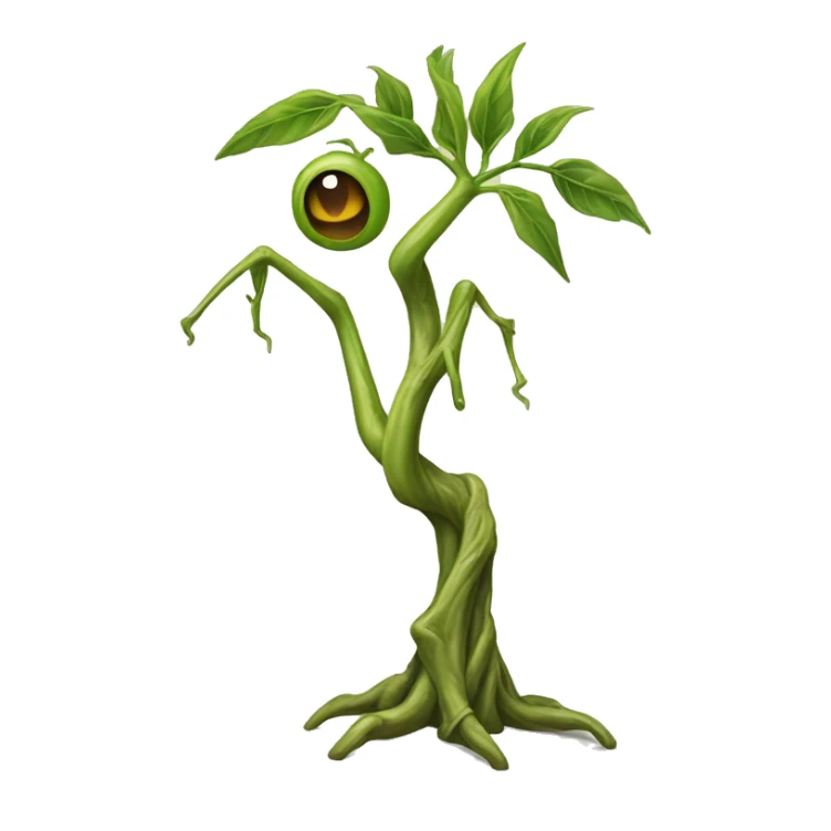 bowtruckle: Small, tree-guardian creatures resembling sticks with eyes, known for their attachment to particular trees and wood. sticker