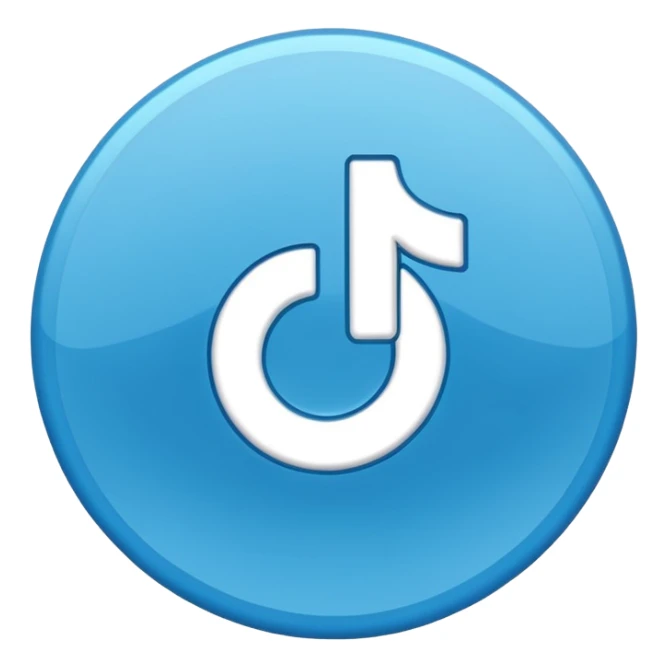 le bouton, vérifie TikTok en bleu sticker