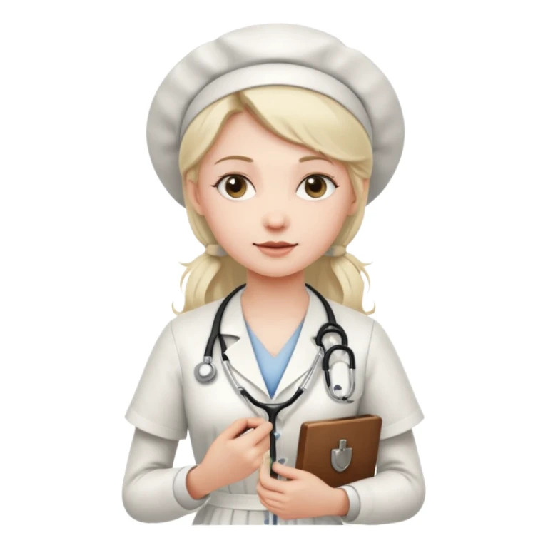 Victorian Nurse in a long dress sticker