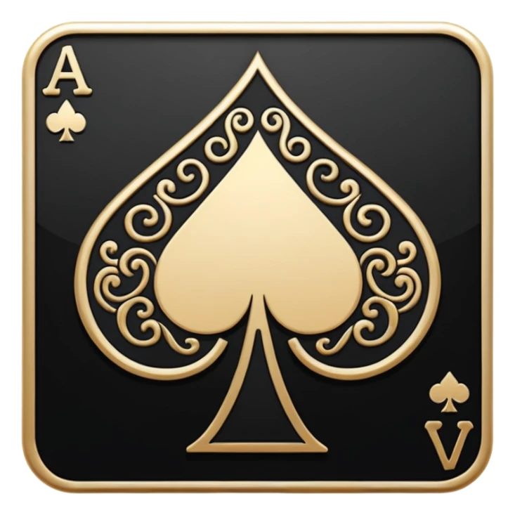 Create emoji for ace card by clubs logo sticker