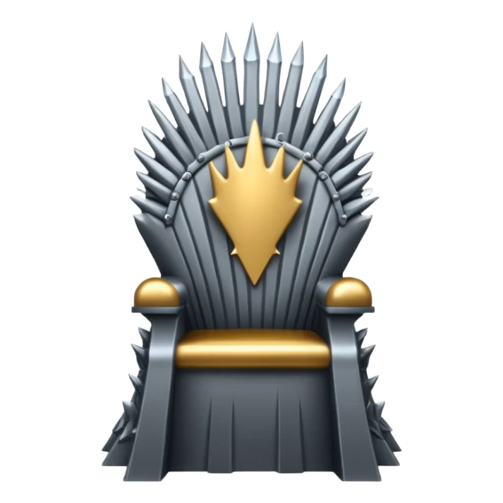 Generate the iron throne  from game of thrones emoji  sticker