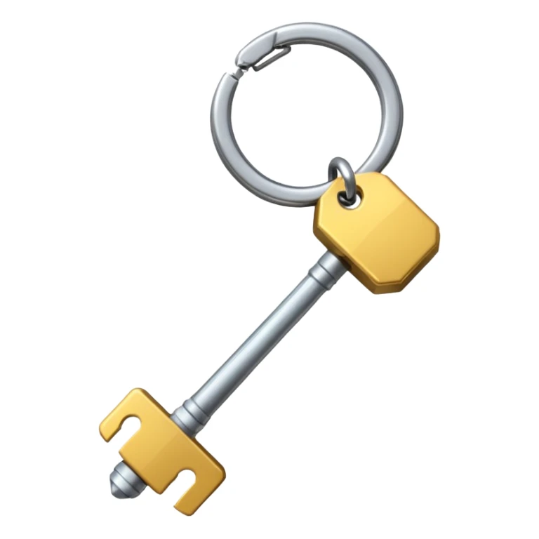 una llave con un llavero que diga Pablo Sbardella sticker