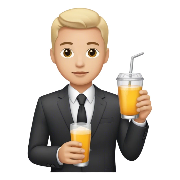 A young boss who owns a beverage company sticker