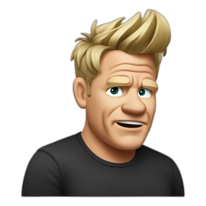 gordon ramsay listening to music sticker