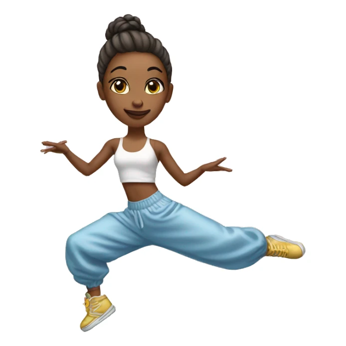 Bailarina de hip hop sticker