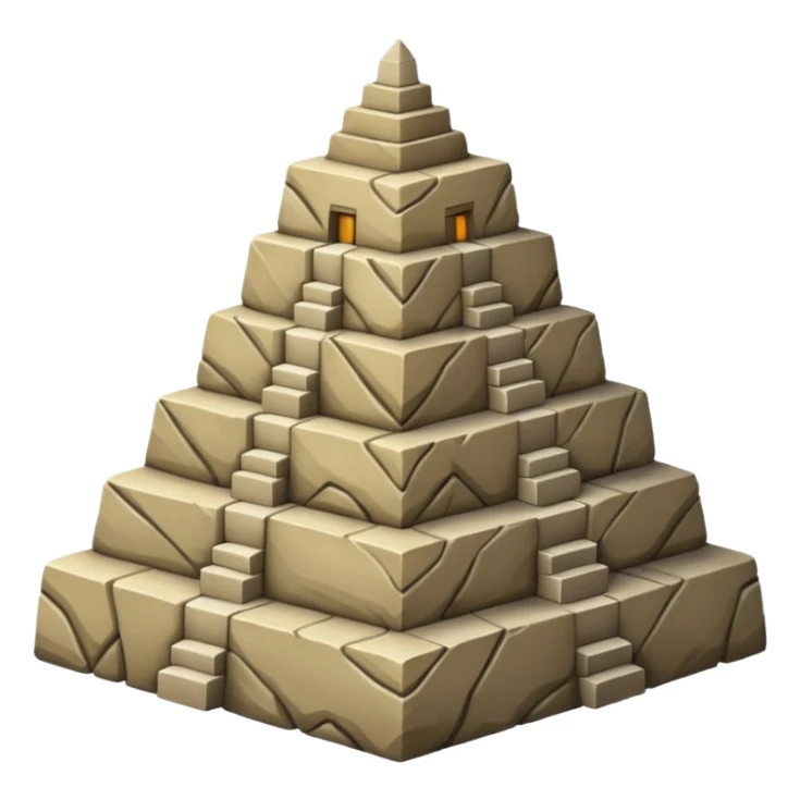 Emoji of Ziggurat sticker