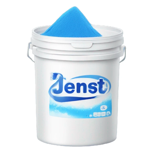 Blue and white washing powder aesthetic  sticker