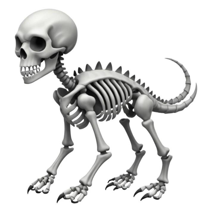 Skall-Fakémon-hybrid-creature (full body)  sticker