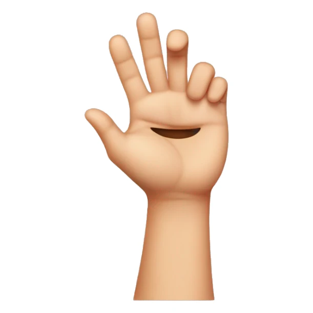 cute girl making thump with her hand sticker