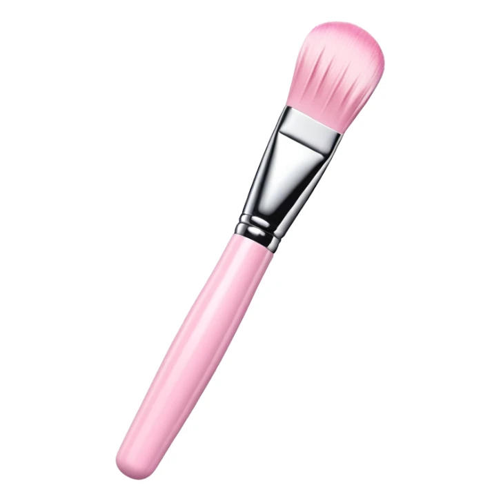 3D glossy brow lamination brush in baby pink sticker
