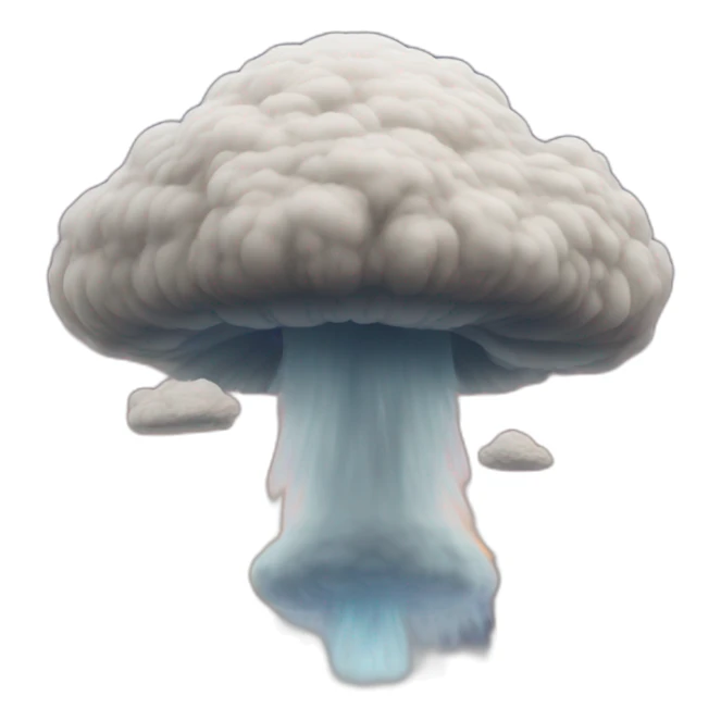 mushroom cloud sticker