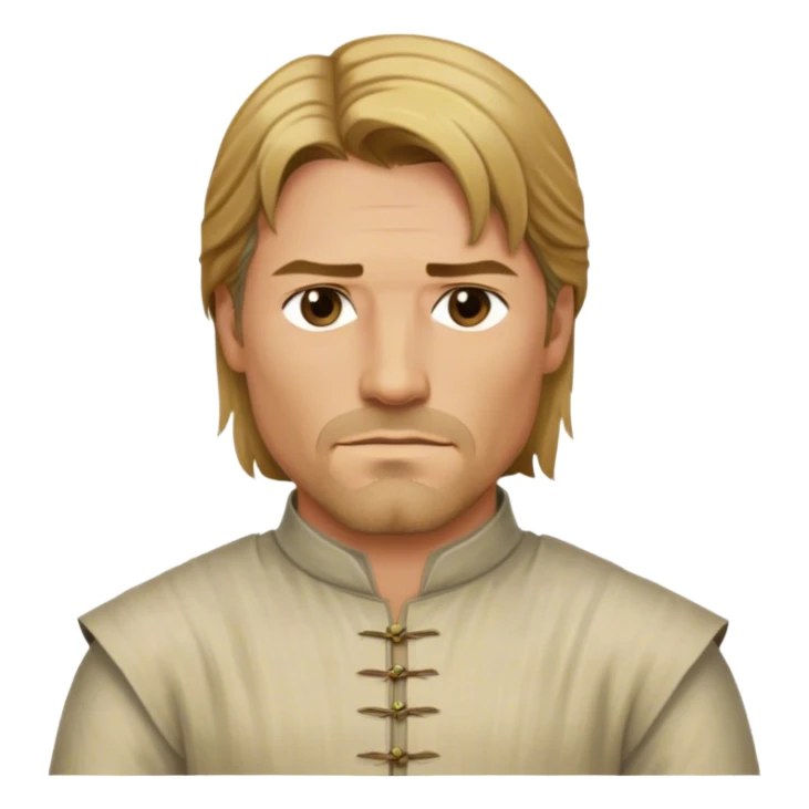 Jaime Lannister from game of thrones, cloth shirt sticker