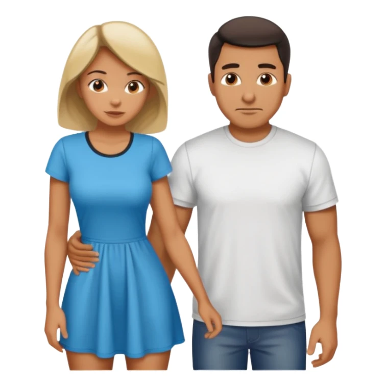 A women being bent over behind a Latino man sticker