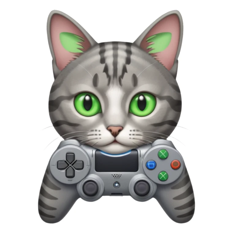 cat homme-avec-manette-ps4 sticker