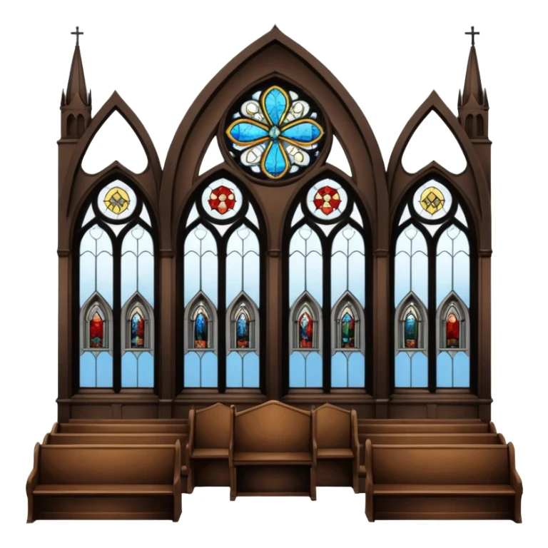 interior of a church sticker