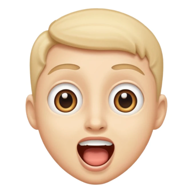 ISHOWSPEED, excited streamer with wide eyes and open mouth sticker