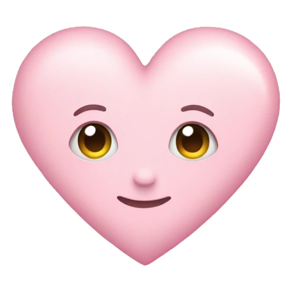 Pastel pink heart  sticker