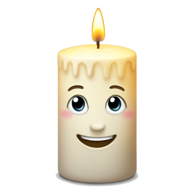 Smiling candle  sticker